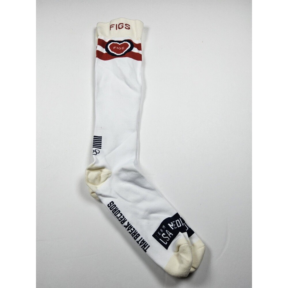 FIGS Compression USA Team Olympics  Building Bodies The Break Records Socks Sz L